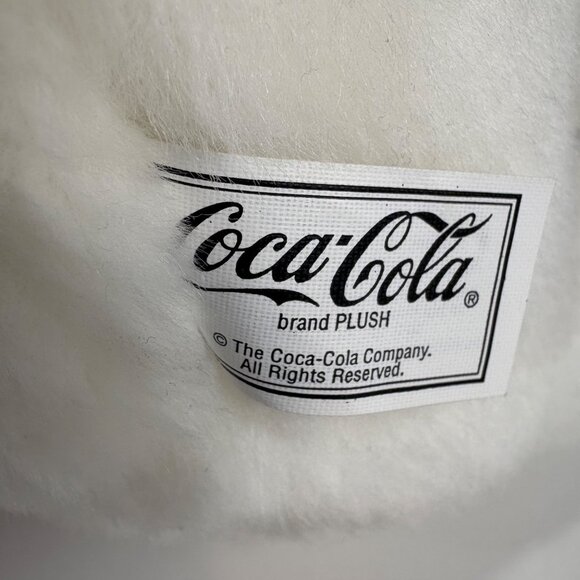 Coca-Cola Polar Bear Plush Red Jacket Hat Bottle Tags - Picture 2 of 13